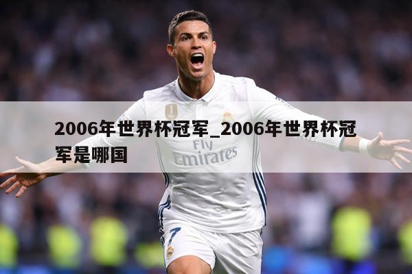 2006年世界杯冠军_2006年世界杯冠军是哪国